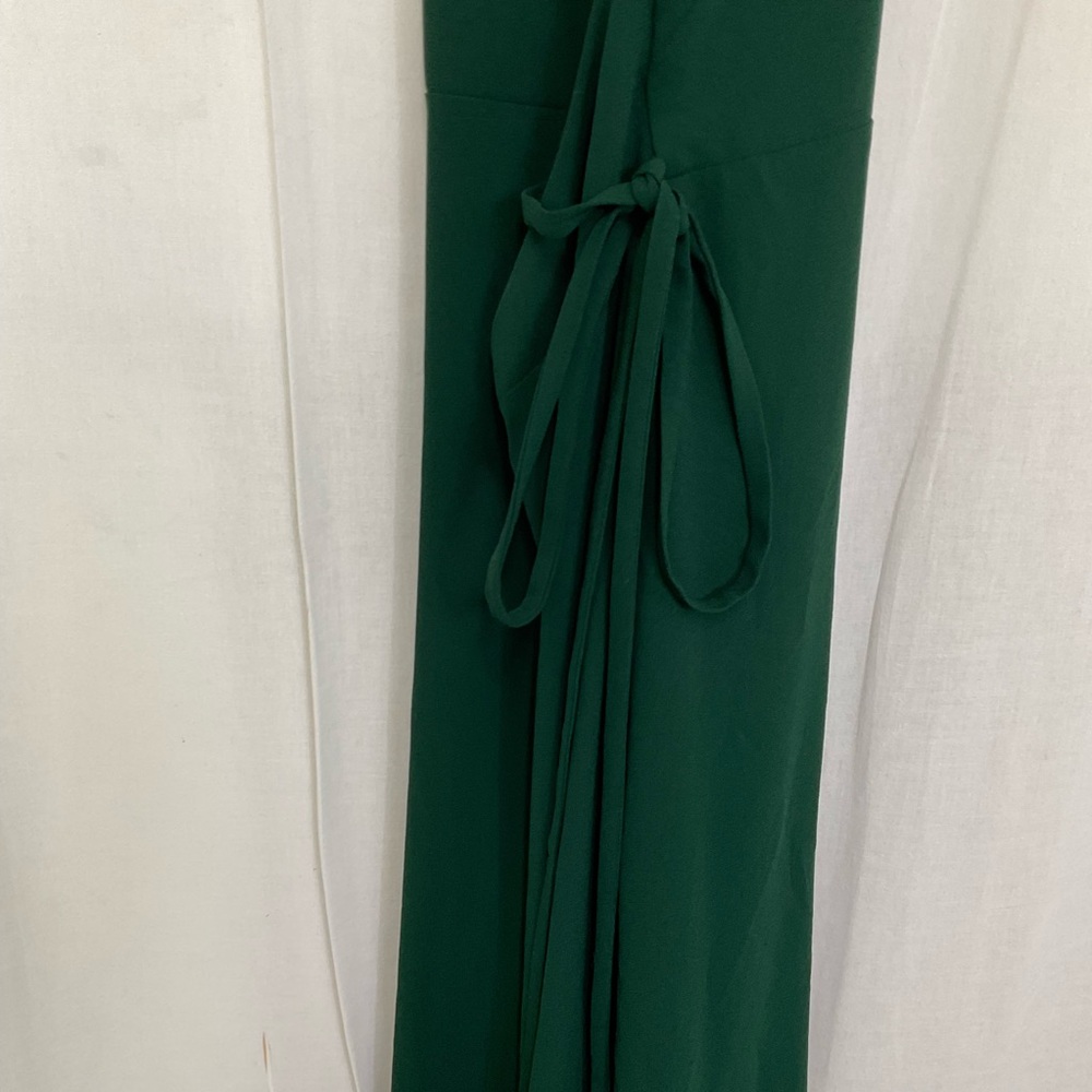NEW Zara Green Open Back Side Zip Sleeveless Wide Leg Jumpsuit Size S - Picture 7 of 17